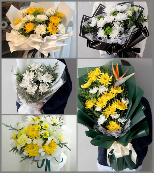 山东青岛平度市旧店镇南庙东村白事花束代送